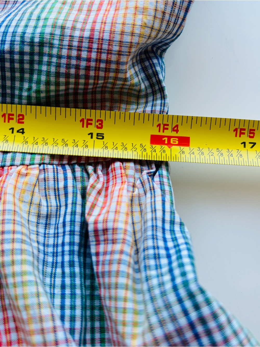 Adorable Modcloth Multicolor Rainbow Checkered Plaid Cotton Dress! Like New! - Picture 8 of 14